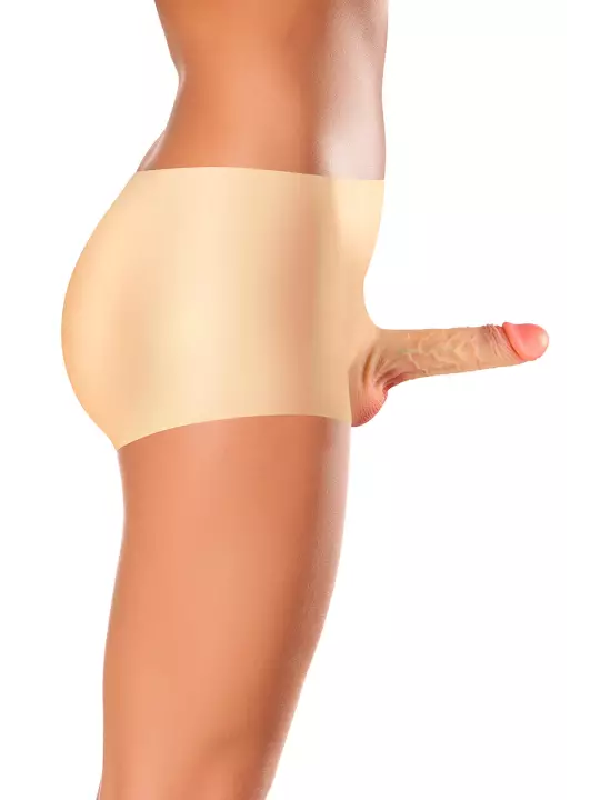 Culotte avec gode réaliste plein