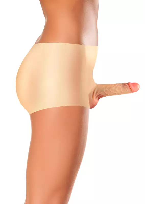 Culotte avec gode réaliste plein