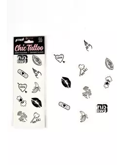 10 tatouages temporaires Candy Collection - Secret Play