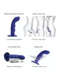 Vibro Tapping dildo wave bleu - Strap on Me