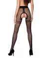 Collants ouverts TI015 20 deniers - noir