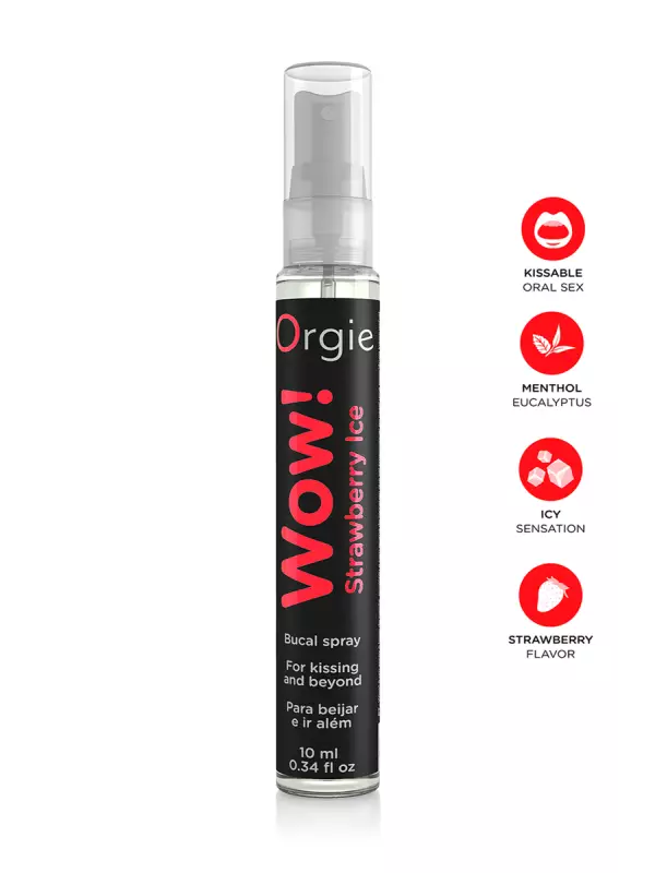 Spray buccal excitant Wow menthol fraise glaçé