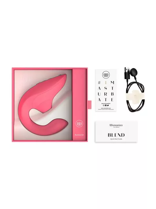 Double stimulateur Womanizer Blend rose éclatant