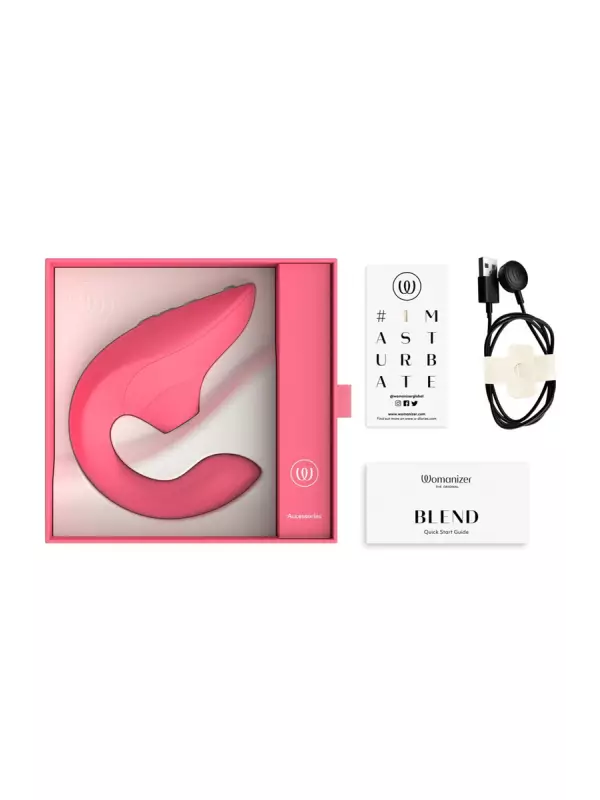 Double stimulateur Womanizer Blend rose éclatant