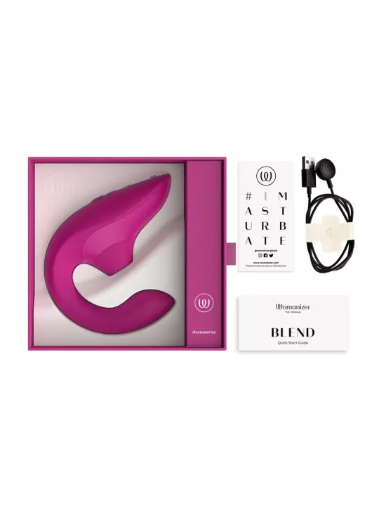 Double stimulateur Womanizer Blend Fuchsia