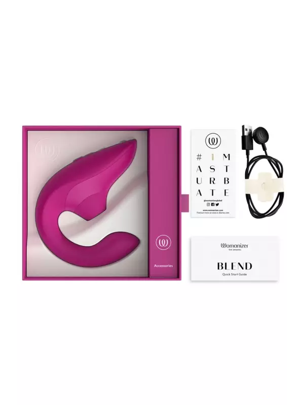 Double stimulateur Womanizer Blend Fuchsia