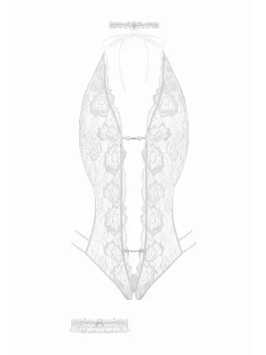 Ensemble body ouvert Renee blanc - Christine Ensemble body ouvert Renee blanc - Christine