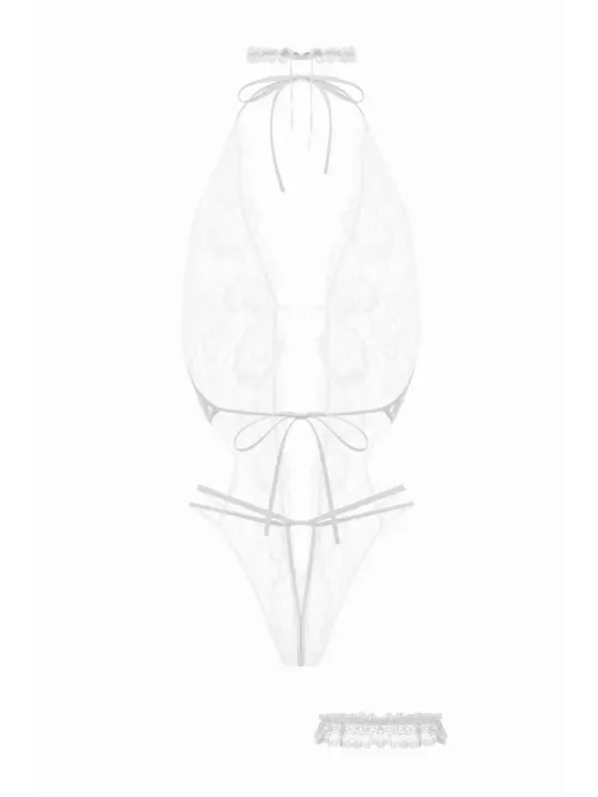 Ensemble body ouvert Renee blanc - Christine Ensemble body ouvert Renee blanc - Christine