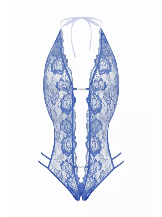 Body string ouvert Renee bleu - Christine Body string ouvert Renee bleu - Christine