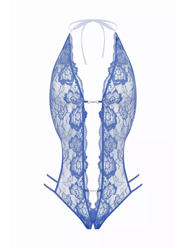 Body string ouvert Renee bleu - Christine