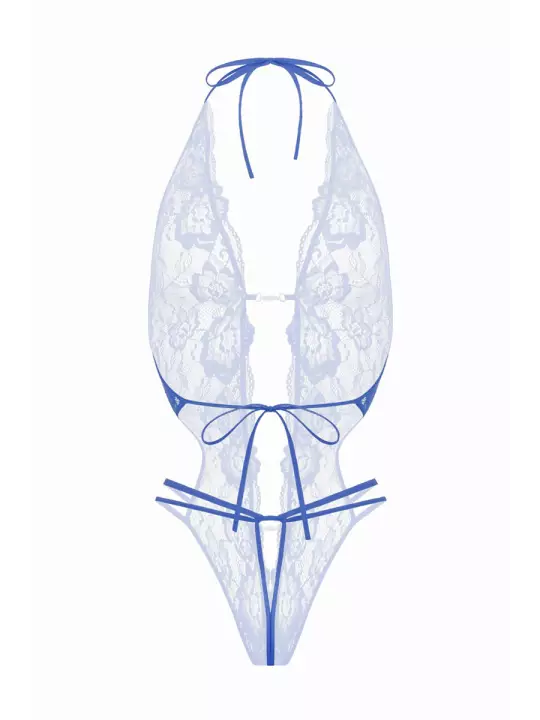 Body string ouvert Renee bleu - Christine Body string ouvert Renee bleu - Christine