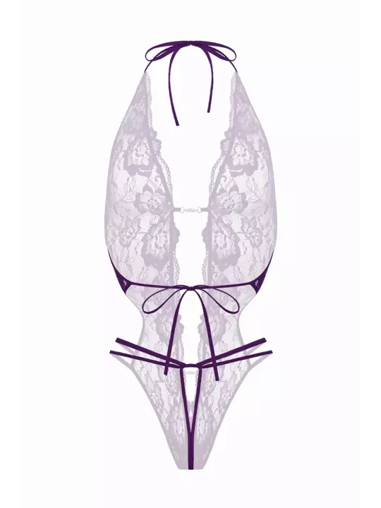 Body string ouvert Renee violet - Christine