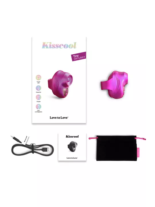 Stimulateur clitoridien Kisscool fuchsia - Love to Love