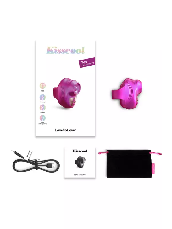 Stimulateur clitoridien Kisscool fuchsia - Love to Love